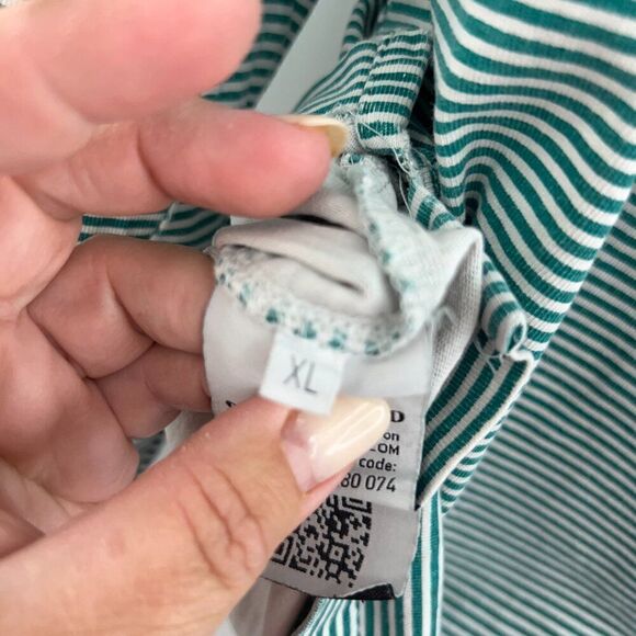 Stone Island × Supreme S/S 2015 Men's XL Long sleeve Green Striped AS IS - Picture 16 of 16